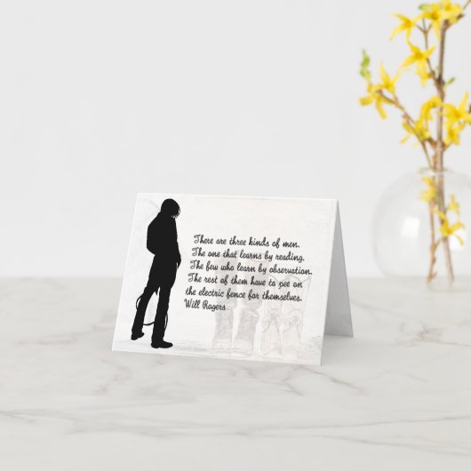 誕生日カードカウボーイブーツウおもしろいェンユーモアのあるスタン カード (黄色い花)