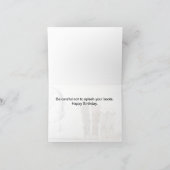 誕生日カードカウボーイブーツウおもしろいェンユーモアのあるスタン カード (内部)