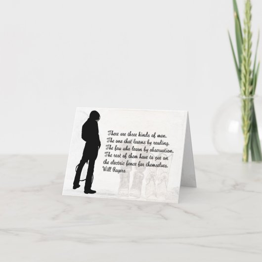 誕生日カードカウボーイブーツウおもしろいェンユーモアのあるスタン カード (正面)