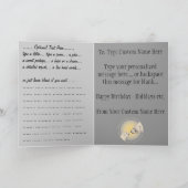 誕生日カードカスタムポーラベアのグリーティングカード カード (内部)