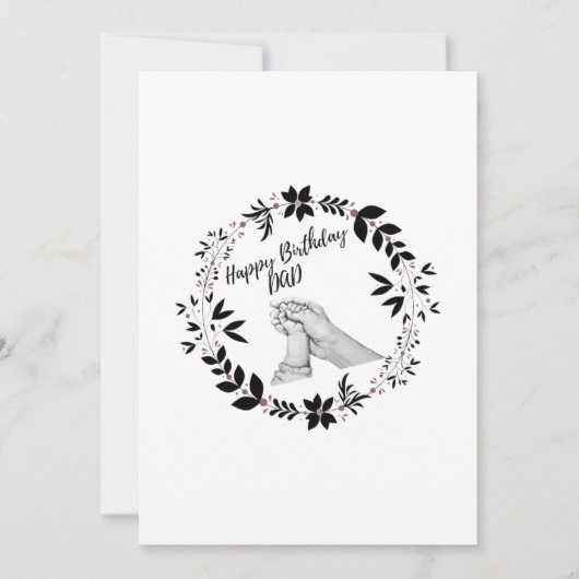 誕生日カードカスタム写真パパ (正面)