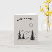 誕生日カードキャンプインザマウンテンズ カード (黄色い花)