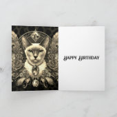 誕生日カードサイアミーコーニッシュレックスフローラヴィンテージ カード (内部)