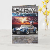 誕生日カードシェルビーACコブラ カード (黄色い花)