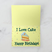 誕生日カードジェイクザゴールデンレトリバー カード (内部)