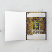 誕生日カードスネークとダガー カード (内部)