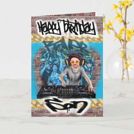 誕生日カードソン カード (黄色い花)