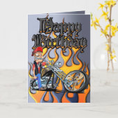 誕生日カードチョッパー カード (黄色い花)