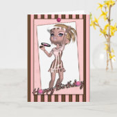 誕生日カードテニスプレーヤー – トゥイーンズ&ティーン カード (黄色い花)