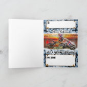 誕生日カードトライアルバイク カード (内部)