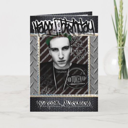 誕生日カードトークンラッパー カード (正面)