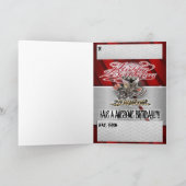 誕生日カードドラグスターエンジン カード (内部)