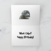 誕生日カードニューファンドランド犬のユーモア カード (内部)
