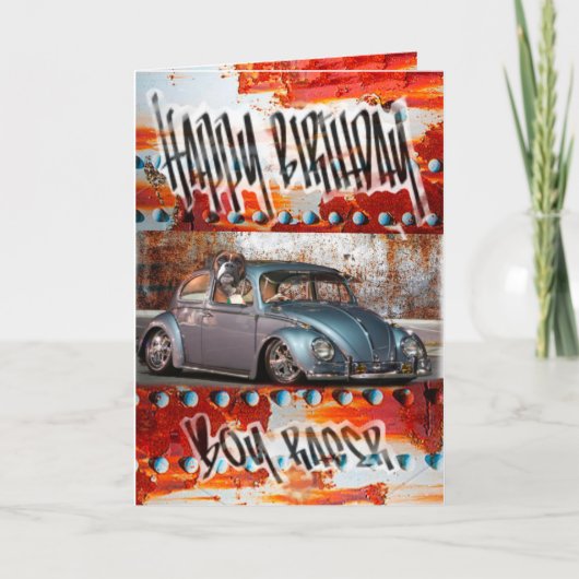 誕生日カードビートル カード (正面)