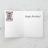 誕生日カードピンクとペチュニア カード (内部)