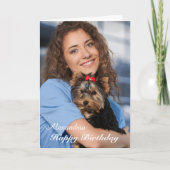 誕生日カードフォトカスタム カード (正面)