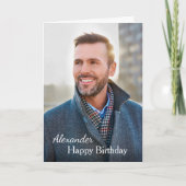 誕生日カードフォトカスタム カード (正面)
