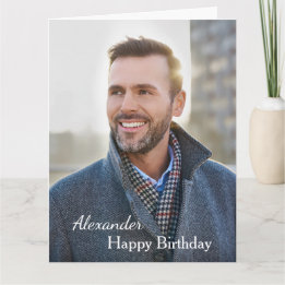 誕生日カードフォトビッグカスタム カード