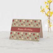 誕生日カードフォーヒム – ドッツィ カード (黄色い花)