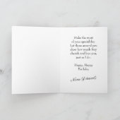 誕生日カードフローラデザインギフトリボン カード (内部)