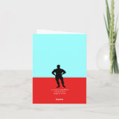 誕生日カードボディビルダストライプー カード (裏面)