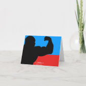 誕生日カードボディビルダー カード (裏面)