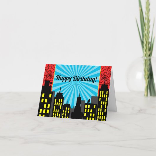 誕生日カードマーベル サンキューカード (正面)