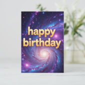 誕生日カードモダンおもしろいユニーク カード (スタンド正面)