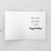 誕生日カードユーモアgiffe鼻 カード (内部)