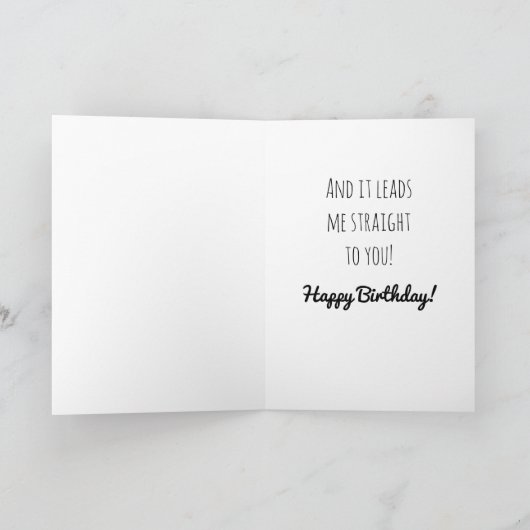 誕生日カードユーモアgiffe鼻 カード (内部)