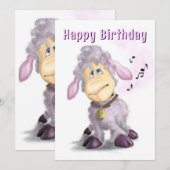 誕生日カードリトルラムとベル (正面/裏面)