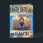 誕生日カードレーバ カード<br><div class="desc">誕生日カードにDJが付いていて、Raver's、物理的な改書造によるユニークデザインで、Zazzle専用に販売されている</div>