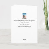 誕生日カードロシアの – ライプツィヒ教会 カード (裏面)