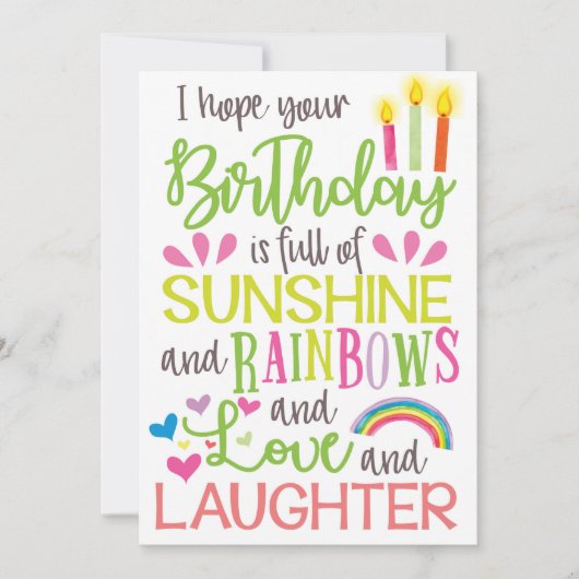 誕生日カードヴァイハッピーバースデー シーズンカード (正面)