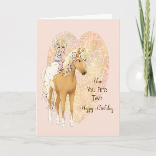 誕生日カード付き2歳用 カード (正面)