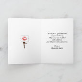 誕生日カード付抽象デザイン カード (内部)