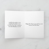 誕生日カード任意のBernie Sandersファン。 カード (内部)