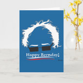 誕生日カード任意のBernie Sandersファン。 カード (黄色い花)