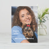 誕生日カード写真カスタムカード 案内状 (スタンド正面)