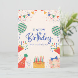 誕生日カード印刷可能 – オンラインの誕生日メッセージ シーズンカード