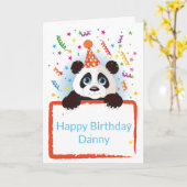 誕生日カード名前をカスタムする カード (黄色い花)