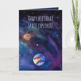 誕生日カード子供へラブザ宇宙 カード