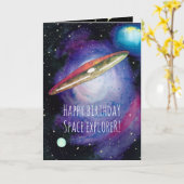 誕生日カード子供へラブザ宇宙 カード (黄色い花)