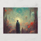 誕生日カード幻想的な神秘的美しい ポストカード (正面)