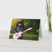 誕生日カード彼女の誕生日岩を願う! カード (正面)