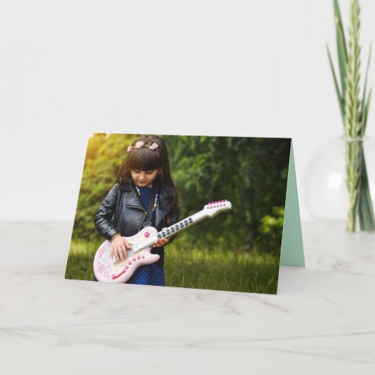 誕生日カード彼女の誕生日岩を願う! カード (正面)