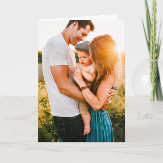 誕生日カード折り畳み写真&文字 サンキューカード (正面)