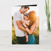 誕生日カード折り畳み写真&文字 サンキューカード (正面)