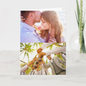 誕生日カード折り畳み2エッジ写真 サンキューカード (正面)