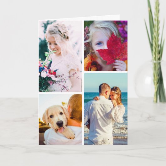 誕生日カード折り4枚 サンキューカード (正面)